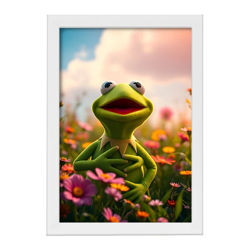 تابلو خندالو مدل کرمیت قورباغه (Kermit) کد F11672