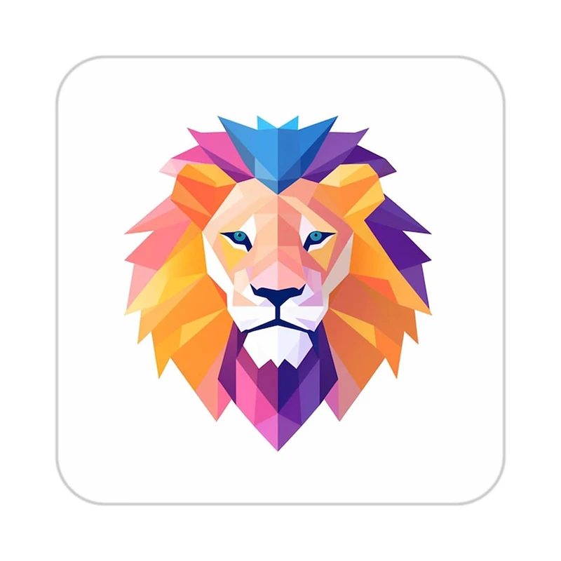 زیر لیوانی کاکتی طرح شیر مدل mp23248