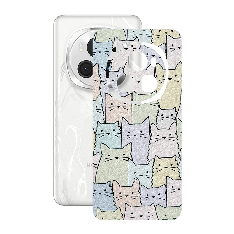 برچسب پوششی ریمکس مدل Leth طرح گربه مناسب برای گوشی موبایل آنر Magic6 Pro
