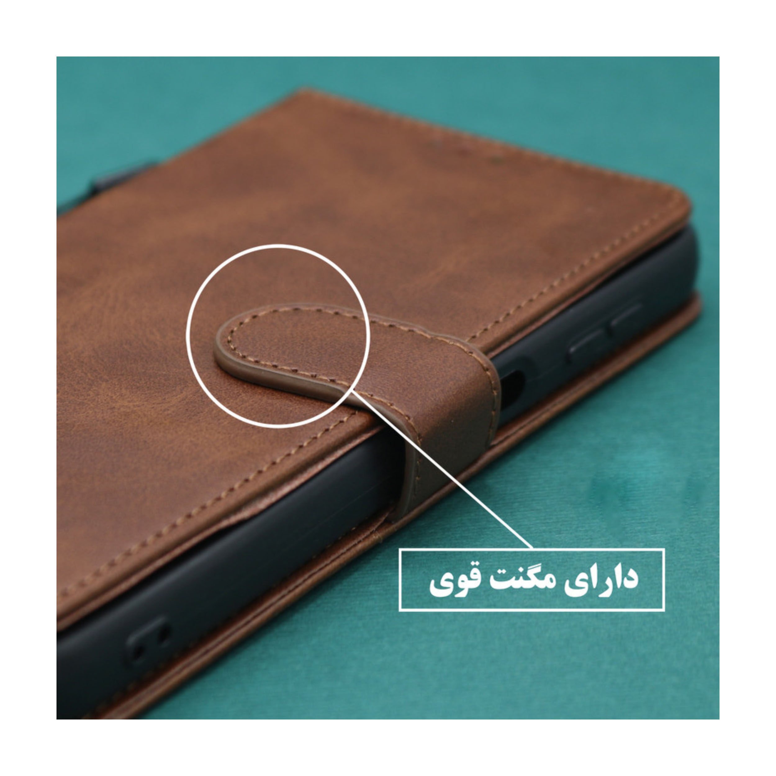 کیف کلاسوری قاب کاور مدل Kiba مناسب برای گوشی موبایل سامسونگ Galaxy A55