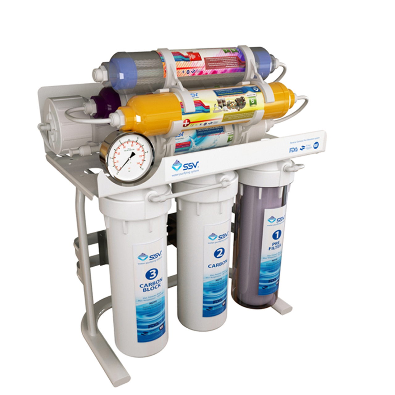 دستگاه تصفیه آب اس اس وی مدل UltraTec 2W X800 به همراه شیر دوکاره