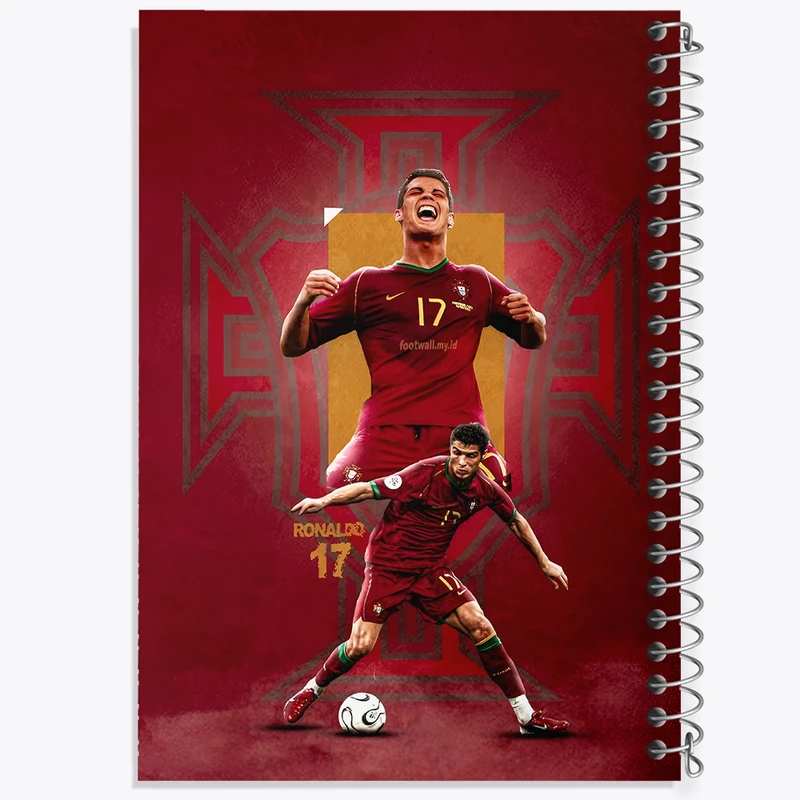 دفتر شطرنجی 50 برگ خندالو طرح کریستیانو رونالدو کد N2820