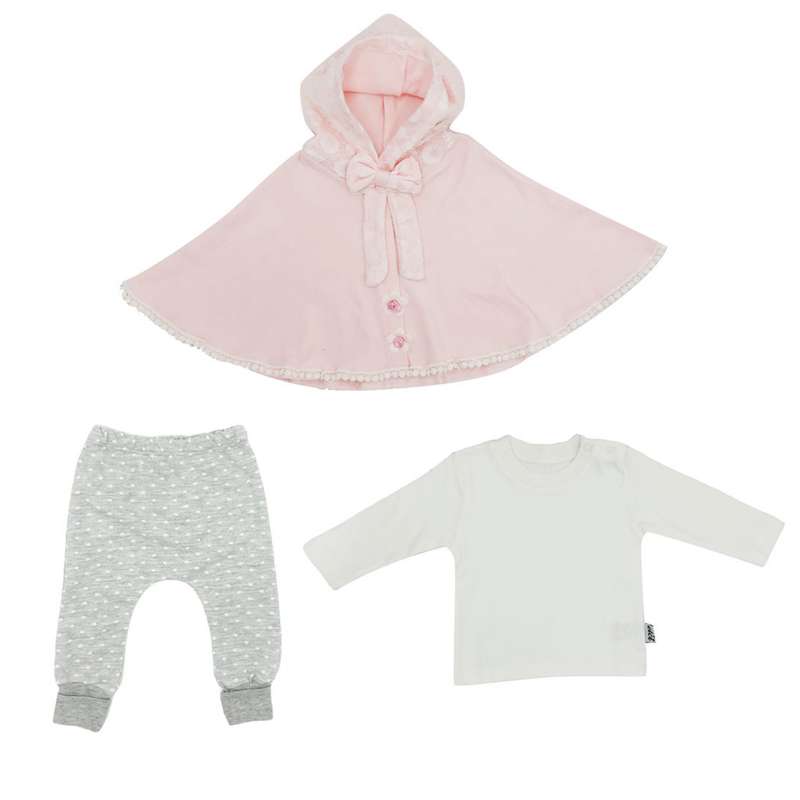 ست 3 تکه لباس نوزادی مدل Mcelci