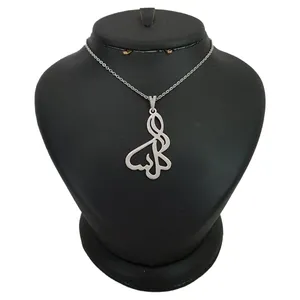 گردنبند نقره زنانه ترمه ۱ طرح گلسا کد mas 00350