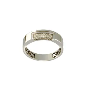 انگشتر طلا 18 عیار زنانه جواهری سروری مدل 13906