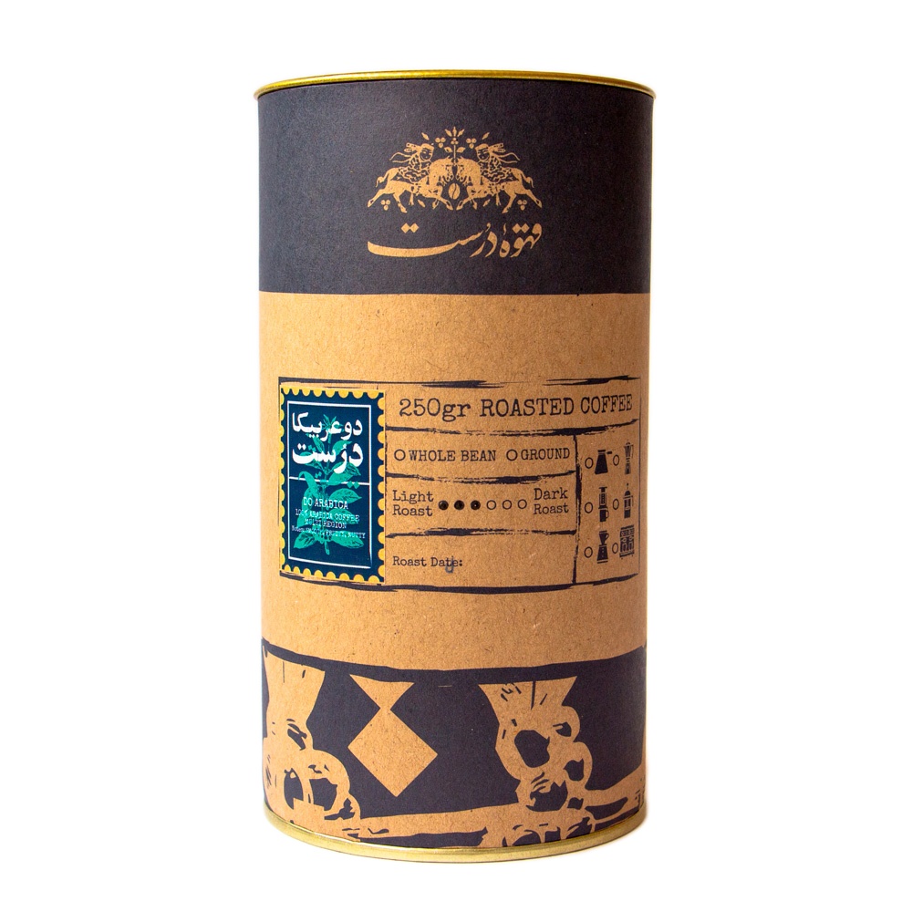 قهوه آسیا ب شده دوعربیکا درست - 250 گرم