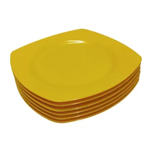 بشقاب غذاخوری مدل نشکن کد colored مجموعه 6 عددی