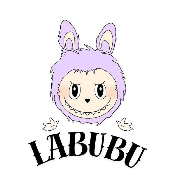 استیکر پارچه و لباس پاد آفرین طرح لبوبو کد 298