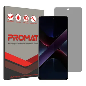 Promate Resistant model Privacy screen protector suitable for Xiaomi Poco X7 Pro mobile phone