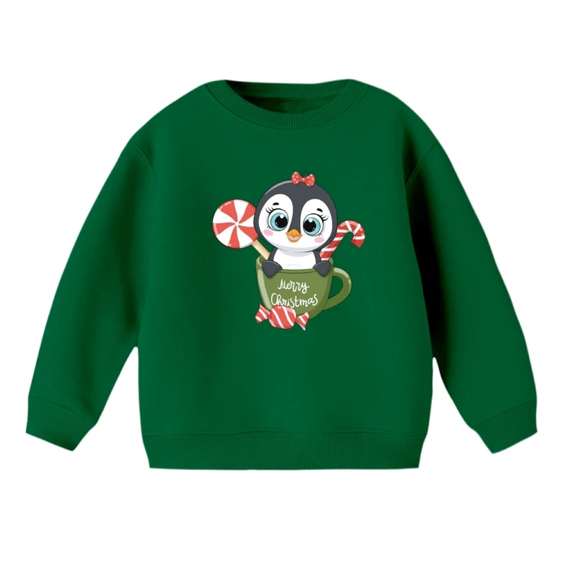 سویشرت بچگانه مدل پنگوئن کریسمس کد 5