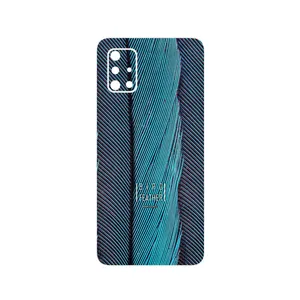 MAHOOT Turquoise feathers Cover Sticker for Samsung Galaxy A71