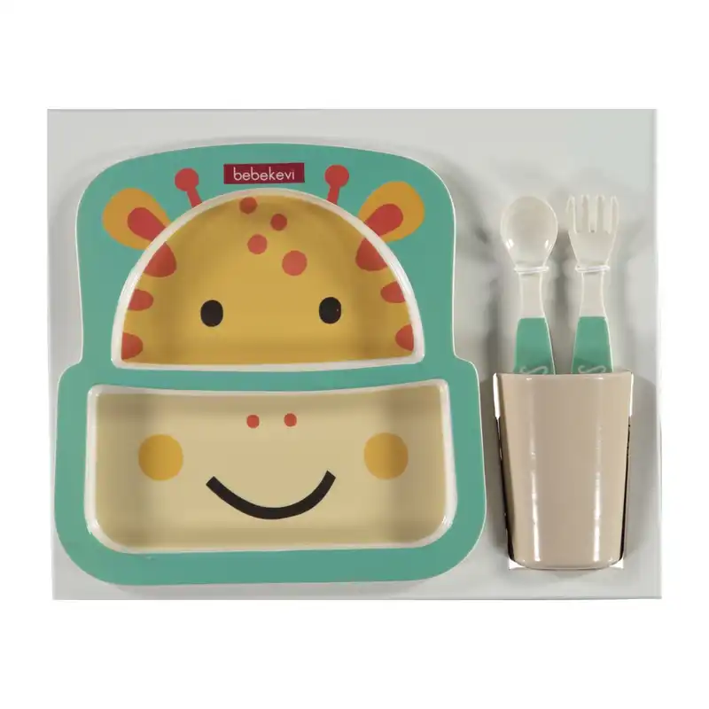 ست ظرف غذا کودک ببک اوی مدل Bk9359 مجموعه 4 عددی