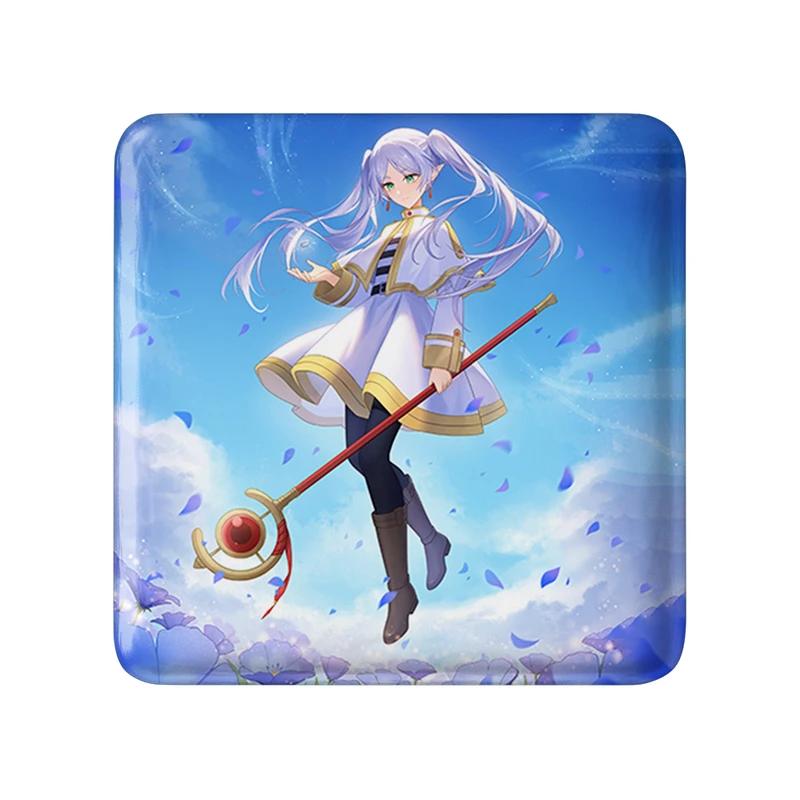 مگنت خندالو طرح انیمه فریرن (Frieren) مدل مربعی کد 33890