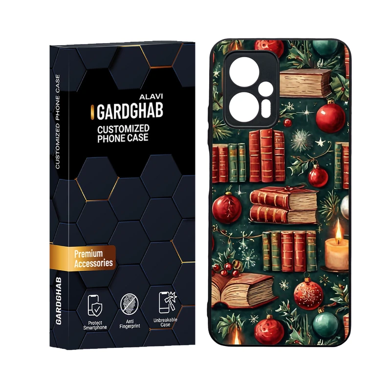 کاور گارد قاب علوی مدل دورژله ای پشت گلس هنری مناسب برای گوشی موبایل شیائومی Poco X4 GT