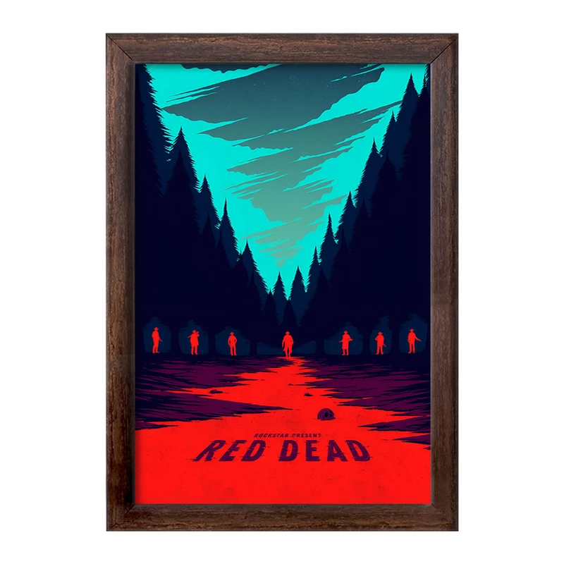 تابلو خندالو طرح رد دد (Red Dead) کد F4458