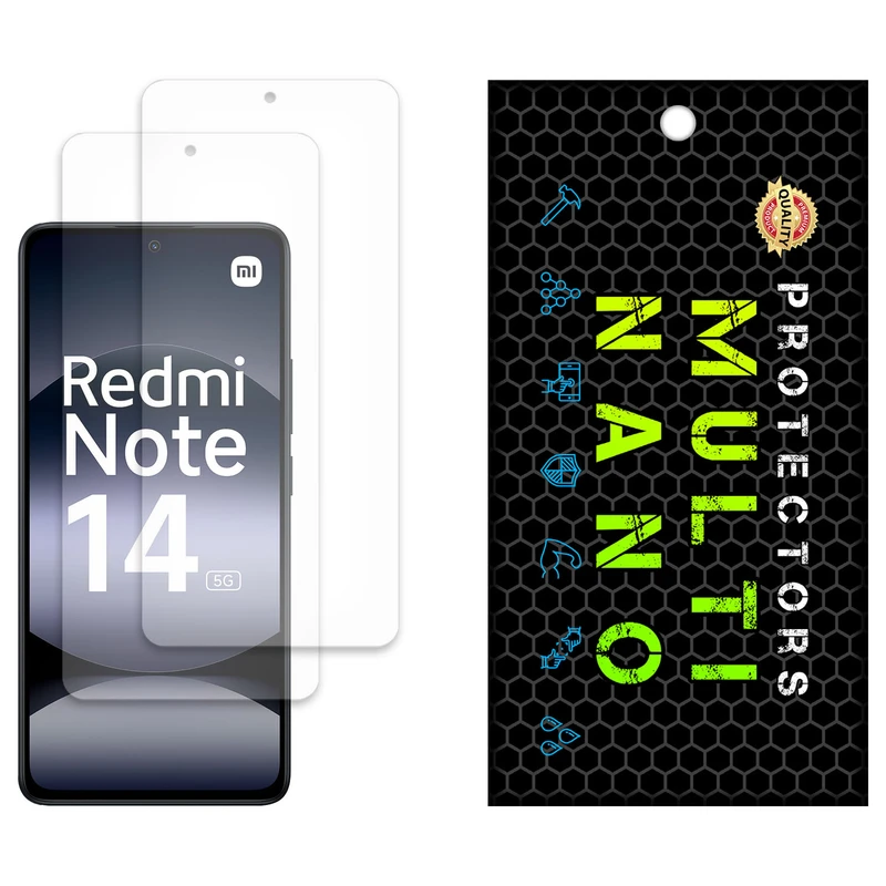 محافظ صفحه نمایش مات مولتی نانو مدل X-S2M مناسب برای گوشی موبایل شیائومی Redmi Note 14 5G (India) بسته دو عددی