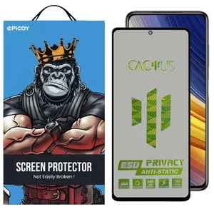 Epicoy Cactus-ESD-Privacy Glass Screen Protector For Xiaomi Poco X3/ X3 NFC/ X3 Pro