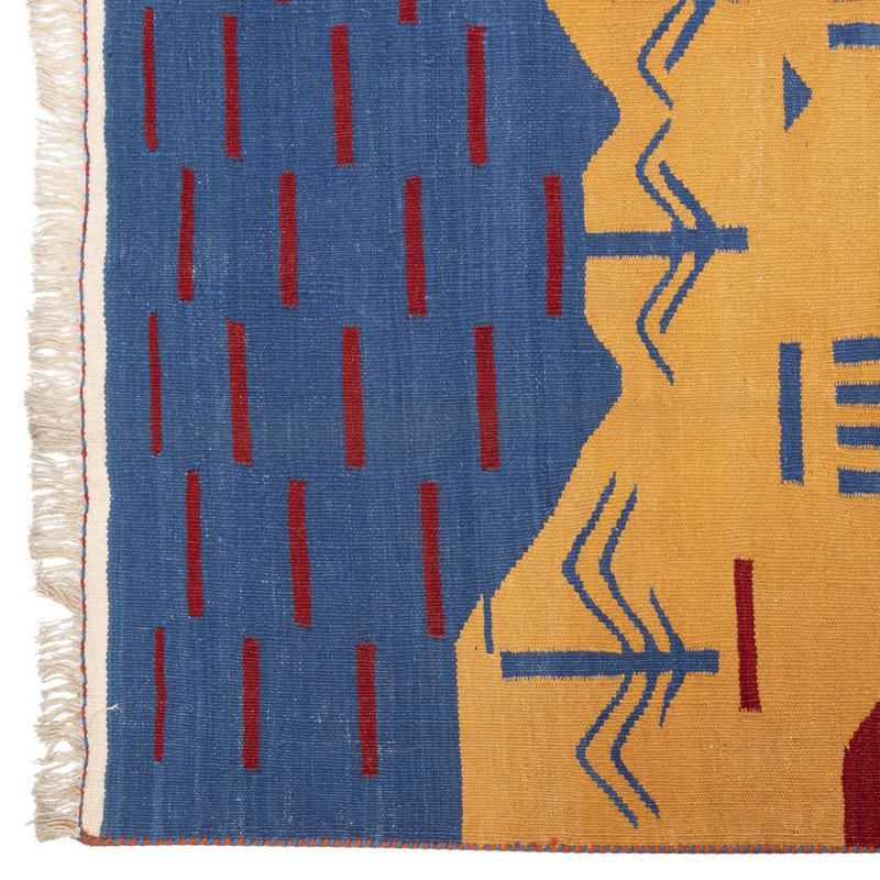 گلیم دستباف سه و نیم متری سی پرشیا کد 171696