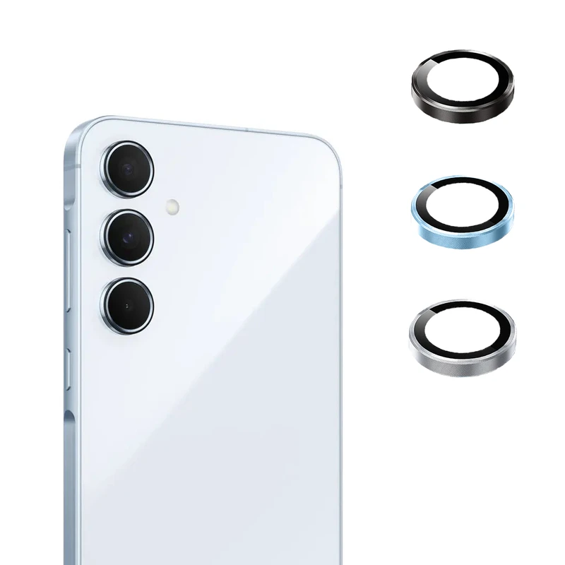 محافظ لنز دوربین فلزی مدل Objektif مناسب برای گوشی موبایل سامسونگ galaxy A55