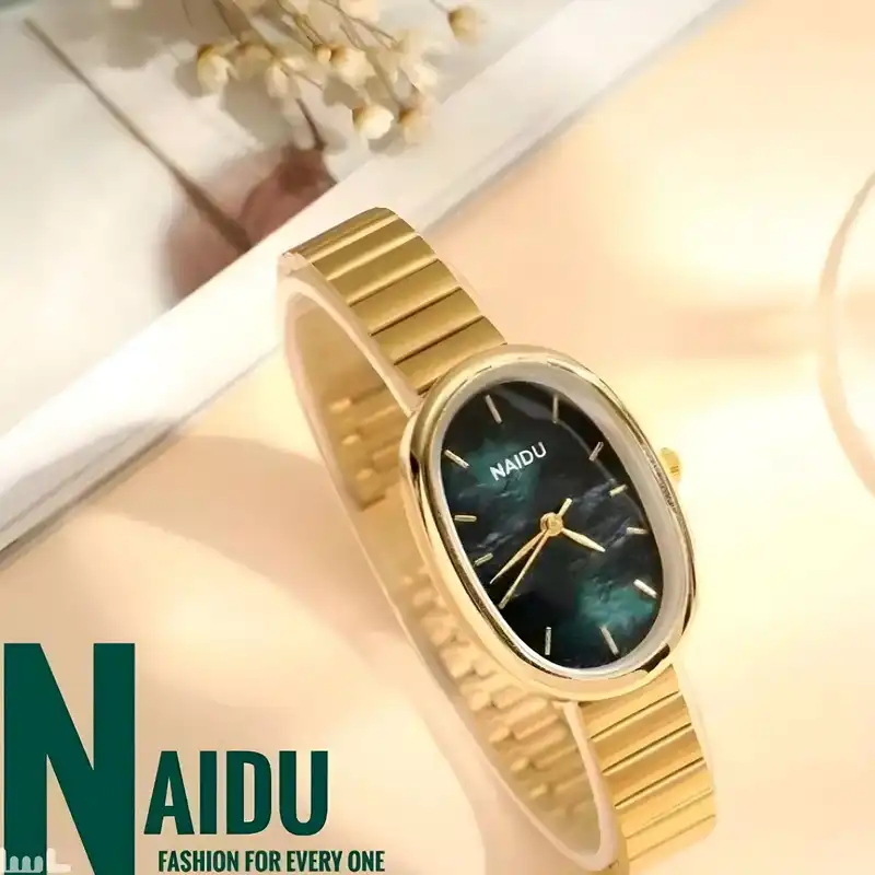 ساعت مچی عقربه ای زنانه مدل بند ریلی 02