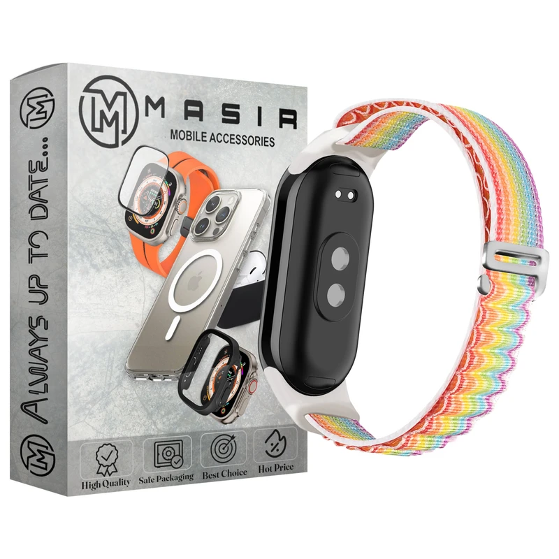 بند مسیر مدل 7Color Alpine Loop مناسب برای ساعت هوشمند شیائومی Mi Band 8