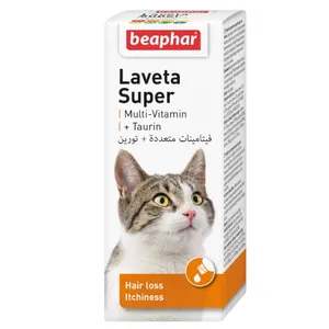 شربت مولتی ویتامین گربه بیفار مدل Laveta super حجم 50 میلی لیتر