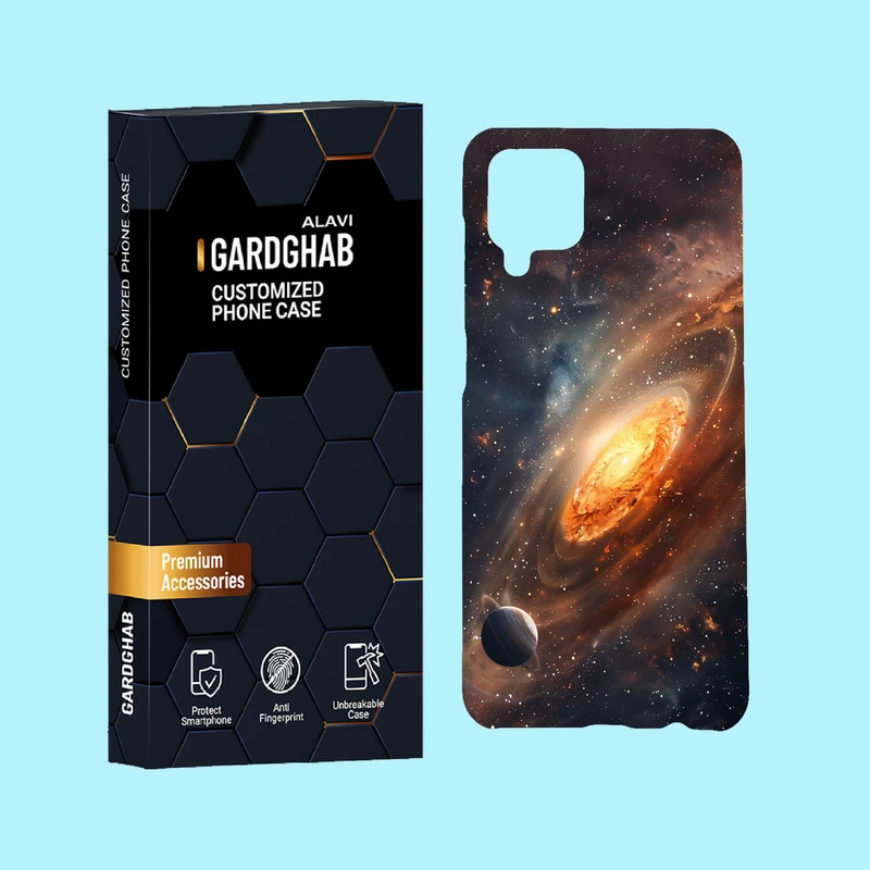 کاور گارد قاب علوی مدل کهکشان مناسب برای گوشی موبایل سامسونگ Galaxy A12