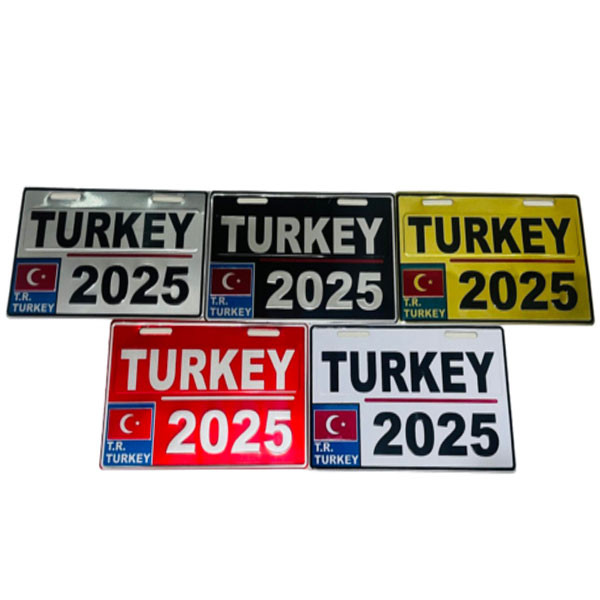 پلاک تزیینی موتور سیکلت وارون مدل W-41-TURKEY-WH