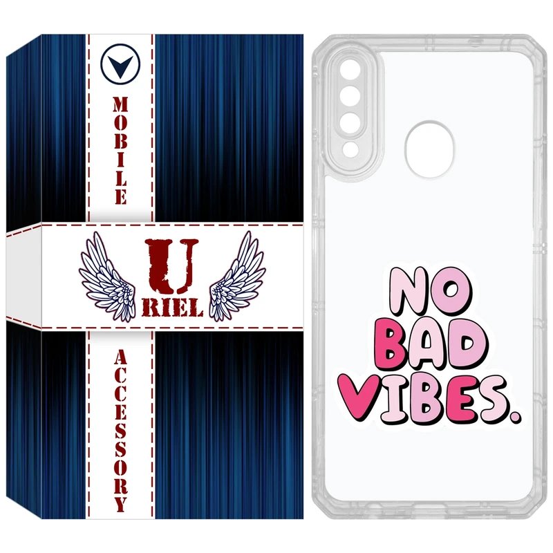 کاور یوریل مدل Clear کد 92 طرح انرژی مثبت مناسب برای گوشی موبایل سامسونگ Galaxy A20s