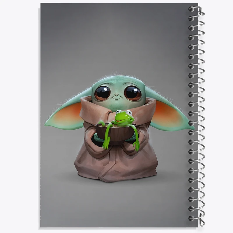 دفتر نقاشی 50 برگ خندالو طرح بیبی یودا کد F164