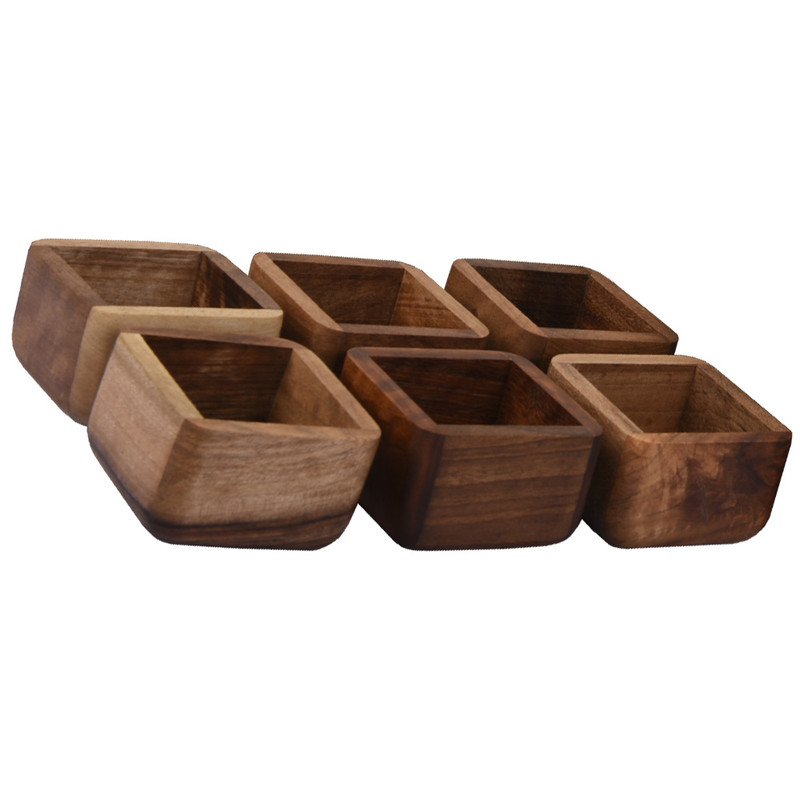 مجموعه ظروف هفت سین 6 پارچه مدل مربع