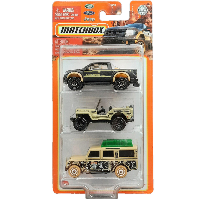 ماشین بازی مچ باکس مدل Matchbox Pack-3 CITY ADVENTURE III بسته 3 عددی