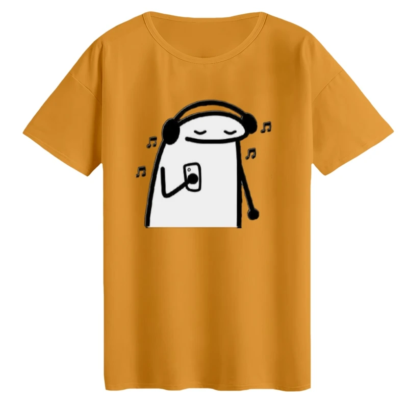 تی‌شرت لانگ آستین کوتاه زنانه مدل استیکر و موزیک