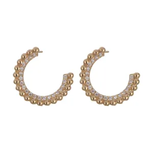 گوشواره طلا 18 عیار زنانه گالری روبی مدل 21103120