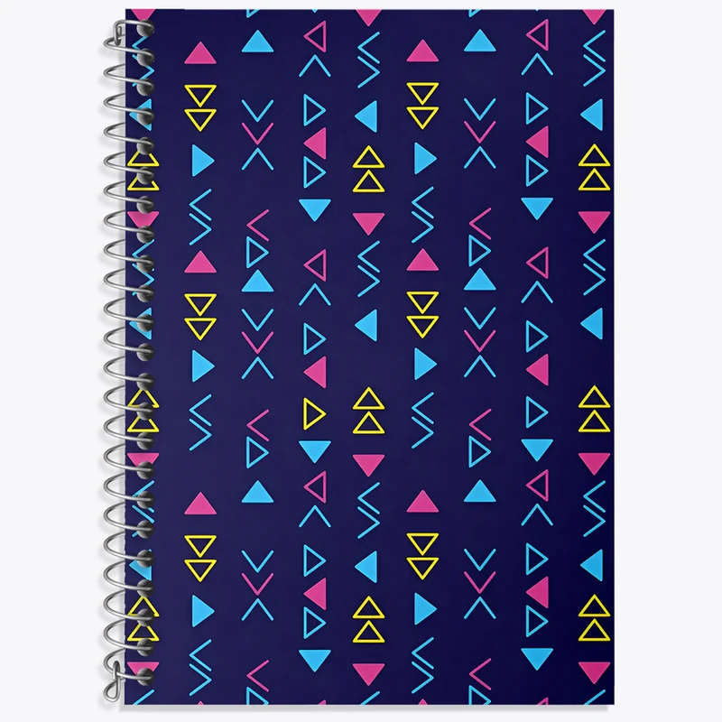 دفتر زبان 50 برگ خندالو مدل سه خط طرح پترن فانتزی کد N4854