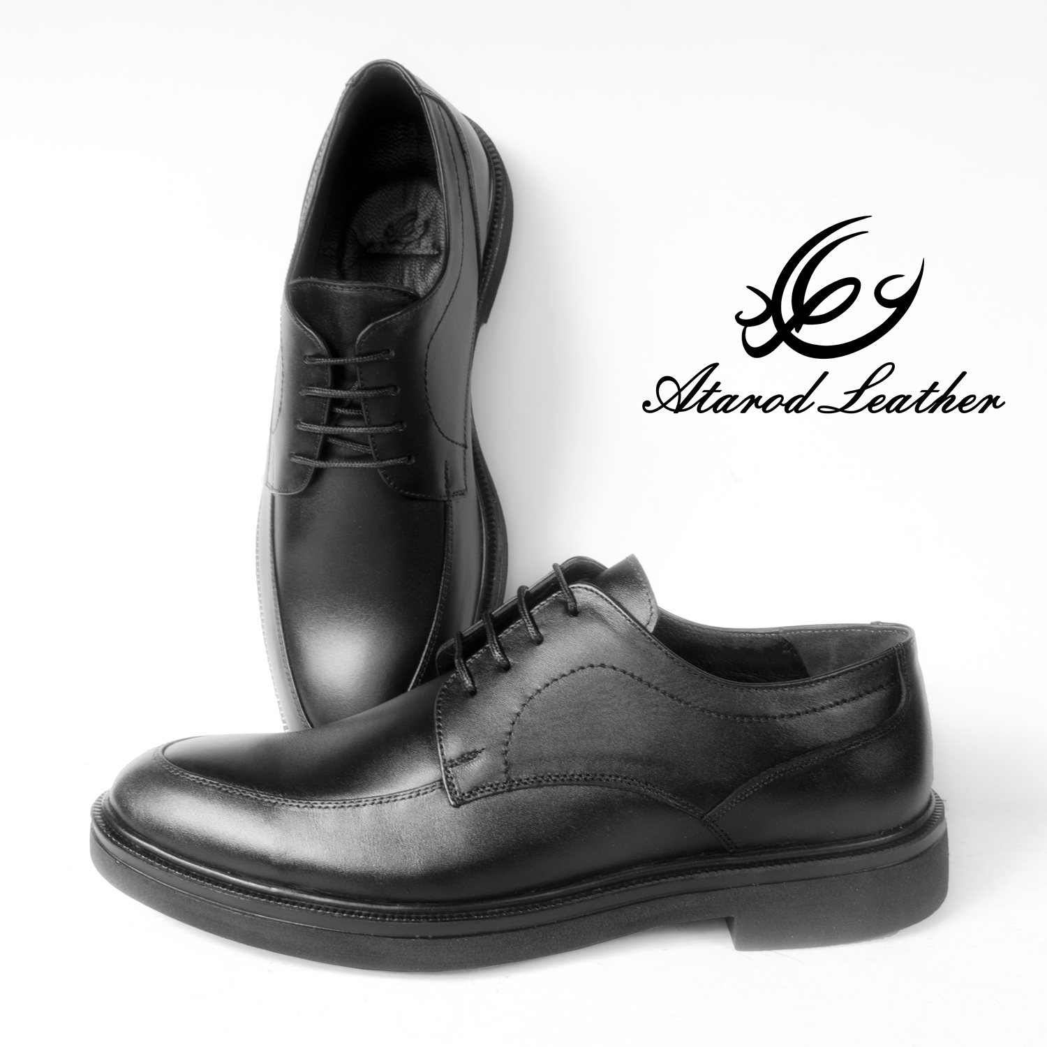 کفش مردانه چرم عطارد مدل چرم طبیعی کد SH87 -  - 2