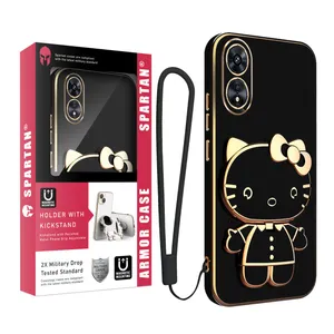 کاور اسپارتان مدل Kitty Strap مناسب برای گوشی موبایل آنر X5 Plus به همراه بندآویز