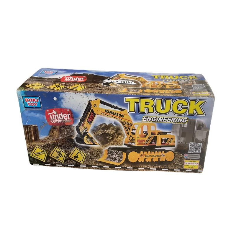 ماشین بازی مدل بیل مکانیکی کوماتسو جعبه دار