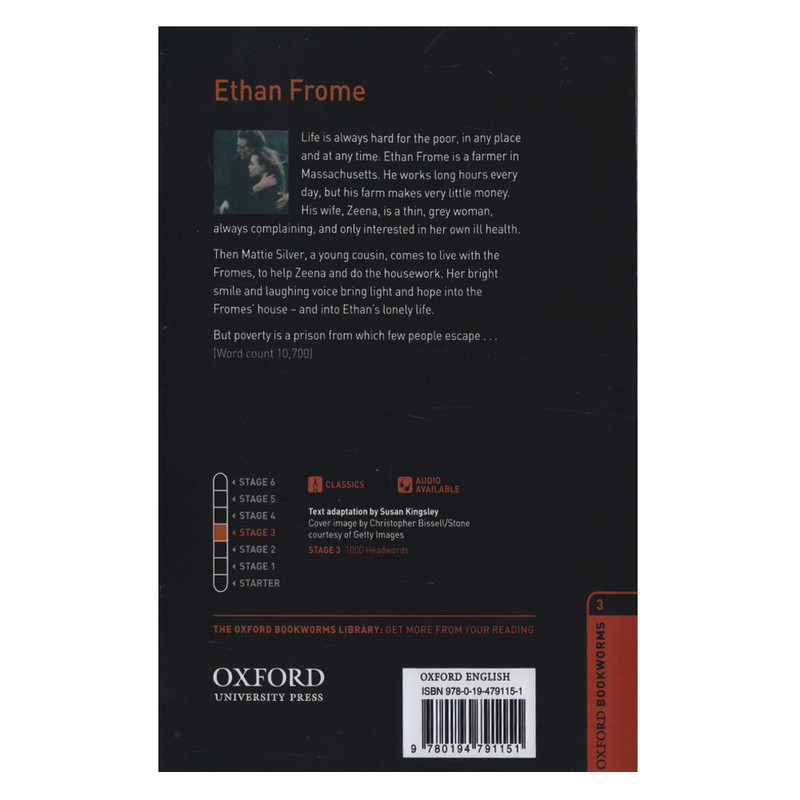 کتاب Oxford Bookworms Ethan Frome اثر Edith Wharton انتشارات الوندپویان کتاب Oxford Bookworms Ethan Frome اثر Edith Wharton انتشارات الوندپویان