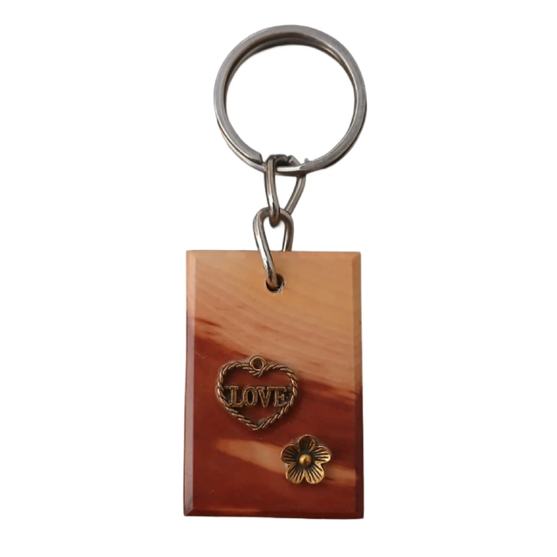 جاکلیدی دستی چوبی مدل عاشقانه