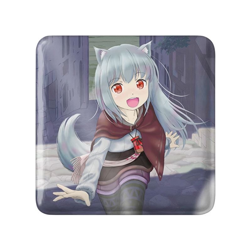 پیکسل خندالو طرح میوری انیمه ادویه و گرگ مدل مربعی کد 36111