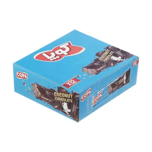 ویفر کاکائویی کوپا با طعم نارگیل - 40 گرم بسته  12 عددی