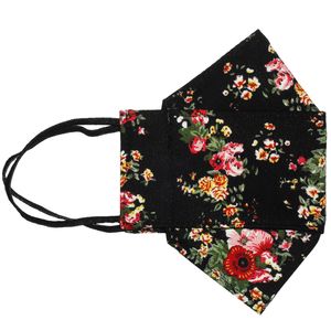 ماسک پارچه‌ای مدل گل کد DB19