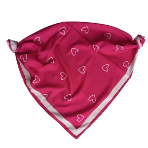 روسری زنانه مدل مینی اسکارف قلبی نخی کد 51