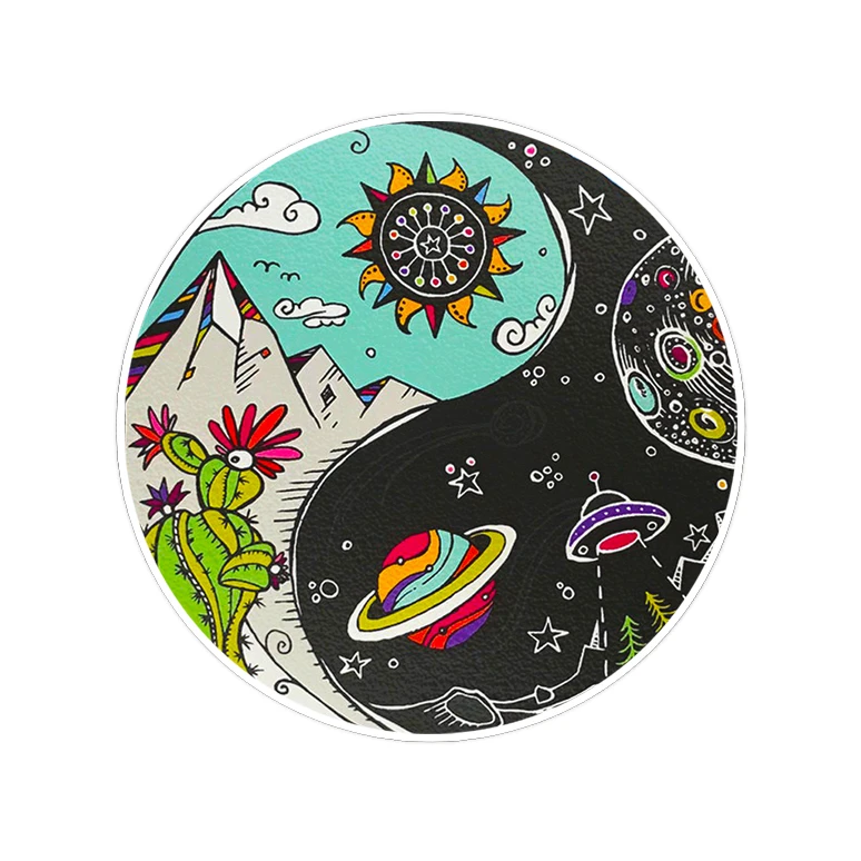 استیکر لپ تاپ ماسا دیزاین طرح یین و یانگ مدل STK1108