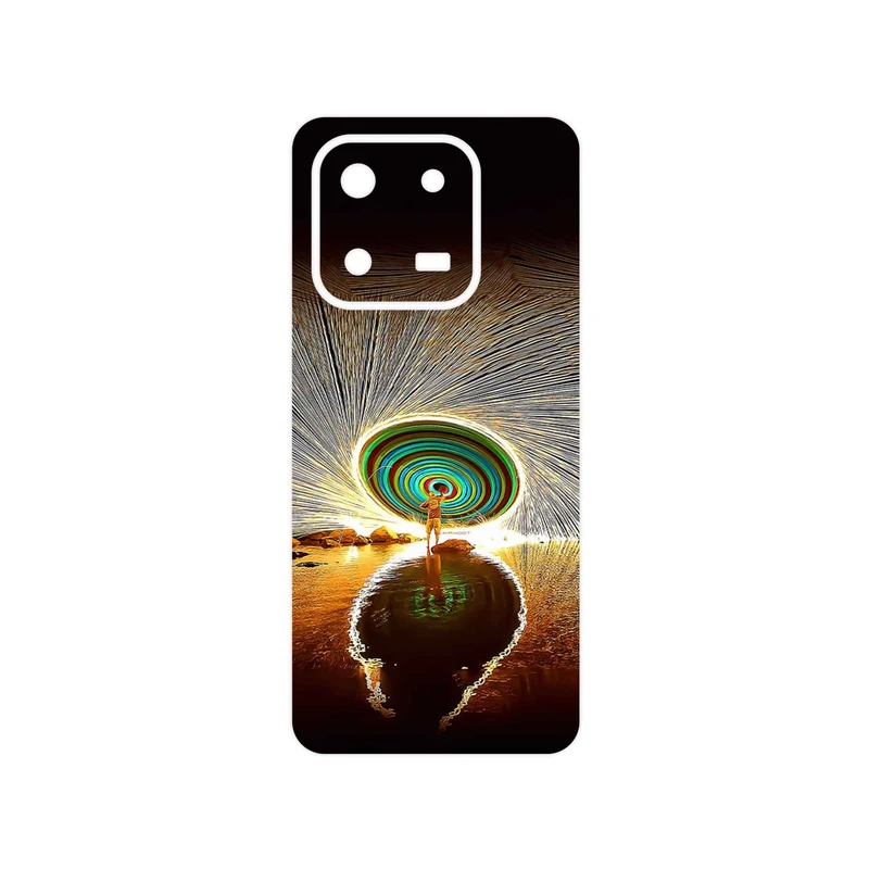 برچسب پوششی ماهوت مدل Night Light Fountain مناسب برای گوشی موبایل آنر X7d 4G