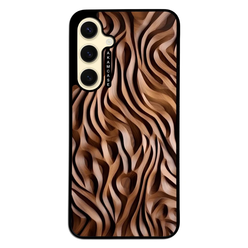 کاور آکام مدل AMC-WSGS24FE-WOOD-7 مناسب برای گوشی موبایل سامسونگ Galaxy S24 FE