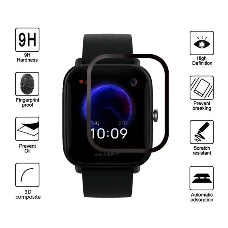 محافظ صفحه نمایش کروکودیل مدل C-PWM مناسب برای ساعت هوشمند امیزفیت Bip U Pro بسته 2 عددی