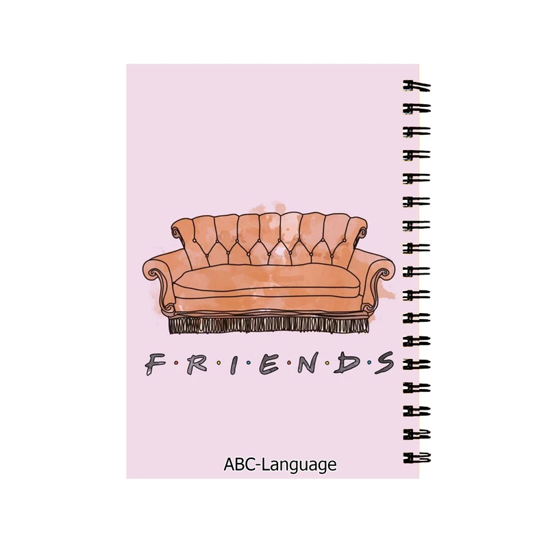 دفتر زبان طرح سریال فرندز کد D-3008