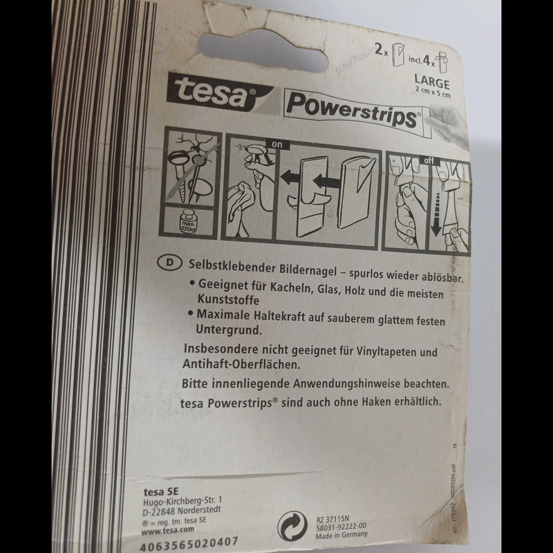 قلاب آویز تسا مدل خودچسب مجموعه دو عددی